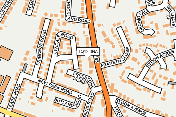 TQ12 3NA map - OS OpenMap – Local (Ordnance Survey) TQ12 3NA map - OS OpenMap – Local (Ordnance Survey)