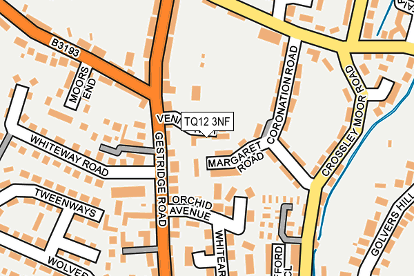 TQ12 3NF map - OS OpenMap – Local (Ordnance Survey) TQ12 3NF map - OS OpenMap – Local (Ordnance Survey)