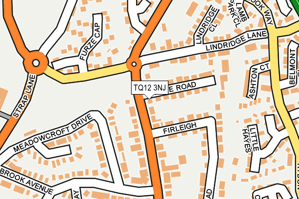 TQ12 3NJ map - OS OpenMap – Local (Ordnance Survey) TQ12 3NJ map - OS OpenMap – Local (Ordnance Survey)