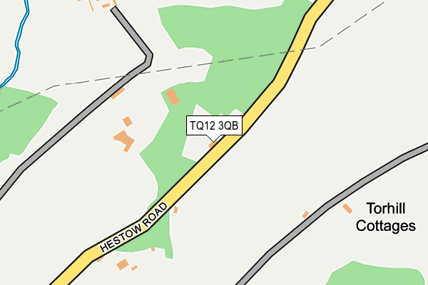 TQ12 3QB map - OS OpenMap – Local (Ordnance Survey) TQ12 3QB map - OS OpenMap – Local (Ordnance Survey)