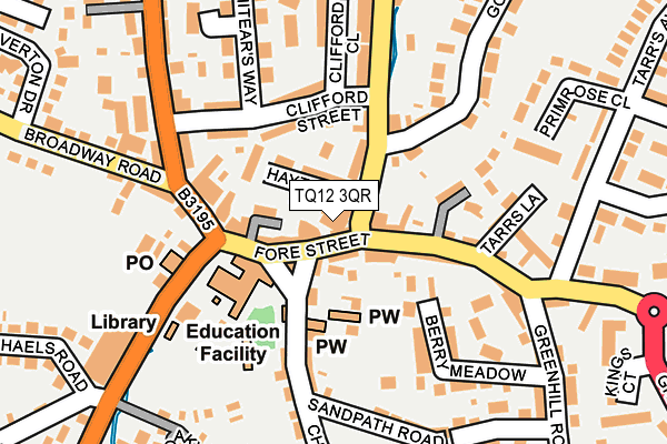TQ12 3QR map - OS OpenMap – Local (Ordnance Survey) TQ12 3QR map - OS OpenMap – Local (Ordnance Survey)