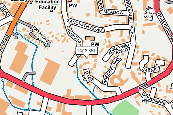 TQ12 3ST map - OS OpenMap – Local (Ordnance Survey) TQ12 3ST map - OS OpenMap – Local (Ordnance Survey)