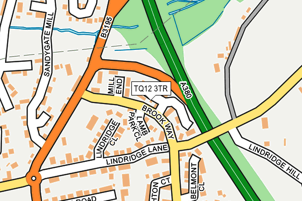 TQ12 3TR map - OS OpenMap – Local (Ordnance Survey) TQ12 3TR map - OS OpenMap – Local (Ordnance Survey)