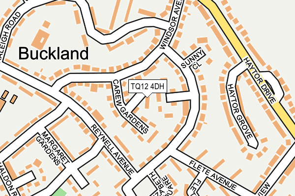TQ12 4DH map - OS OpenMap – Local (Ordnance Survey) TQ12 4DH map - OS OpenMap – Local (Ordnance Survey)