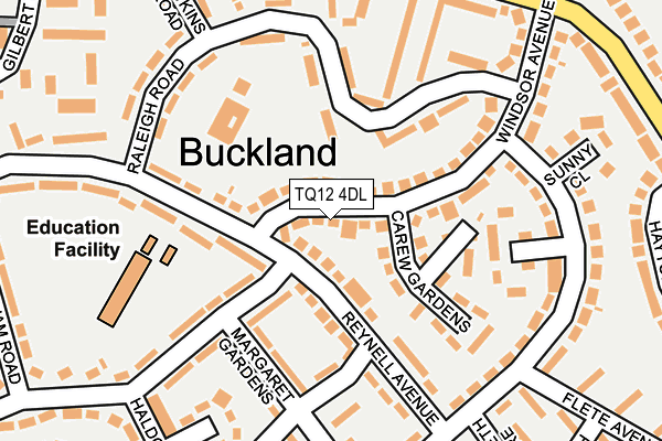 TQ12 4DL map - OS OpenMap – Local (Ordnance Survey) TQ12 4DL map - OS OpenMap – Local (Ordnance Survey)