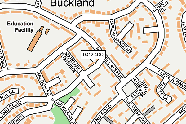 TQ12 4DQ map - OS OpenMap – Local (Ordnance Survey) TQ12 4DQ map - OS OpenMap – Local (Ordnance Survey)