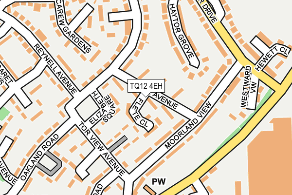 TQ12 4EH map - OS OpenMap – Local (Ordnance Survey) TQ12 4EH map - OS OpenMap – Local (Ordnance Survey)