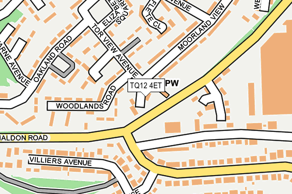 TQ12 4ET map - OS OpenMap – Local (Ordnance Survey) TQ12 4ET map - OS OpenMap – Local (Ordnance Survey)