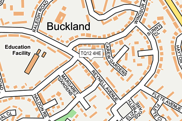 TQ12 4HE map - OS OpenMap – Local (Ordnance Survey) TQ12 4HE map - OS OpenMap – Local (Ordnance Survey)