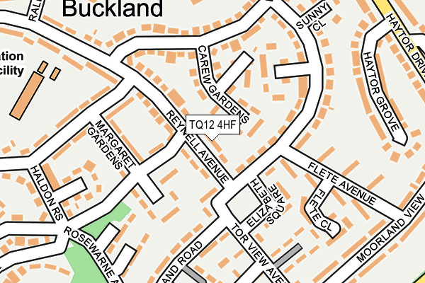 TQ12 4HF map - OS OpenMap – Local (Ordnance Survey) TQ12 4HF map - OS OpenMap – Local (Ordnance Survey)
