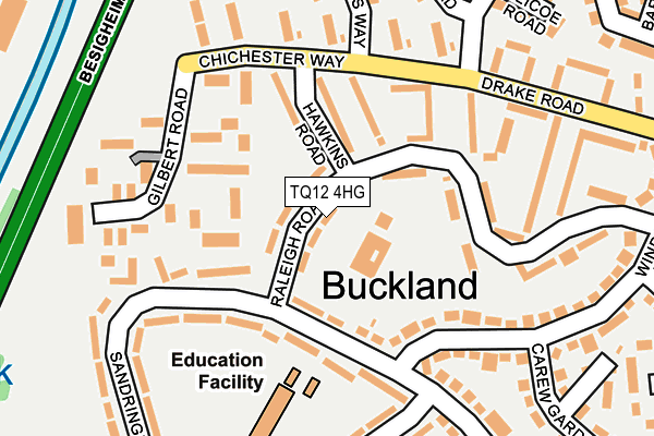 TQ12 4HG map - OS OpenMap – Local (Ordnance Survey) TQ12 4HG map - OS OpenMap – Local (Ordnance Survey)