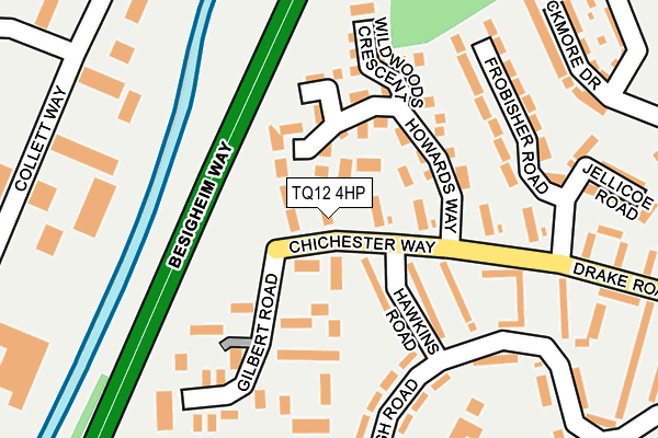 TQ12 4HP map - OS OpenMap – Local (Ordnance Survey) TQ12 4HP map - OS OpenMap – Local (Ordnance Survey)