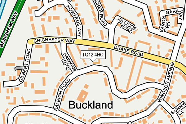 TQ12 4HQ map - OS OpenMap – Local (Ordnance Survey) TQ12 4HQ map - OS OpenMap – Local (Ordnance Survey)