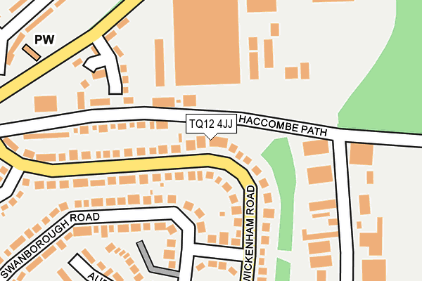 TQ12 4JJ map - OS OpenMap – Local (Ordnance Survey) TQ12 4JJ map - OS OpenMap – Local (Ordnance Survey)