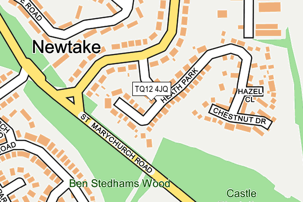TQ12 4JQ map - OS OpenMap – Local (Ordnance Survey) TQ12 4JQ map - OS OpenMap – Local (Ordnance Survey)
