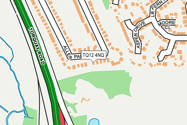 TQ12 4NQ map - OS OpenMap – Local (Ordnance Survey) TQ12 4NQ map - OS OpenMap – Local (Ordnance Survey)