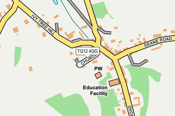 TQ12 4QG map - OS OpenMap – Local (Ordnance Survey) TQ12 4QG map - OS OpenMap – Local (Ordnance Survey)