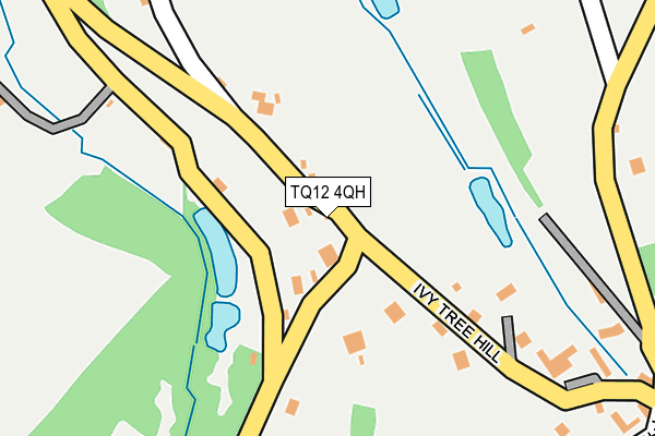 TQ12 4QH map - OS OpenMap – Local (Ordnance Survey) TQ12 4QH map - OS OpenMap – Local (Ordnance Survey)