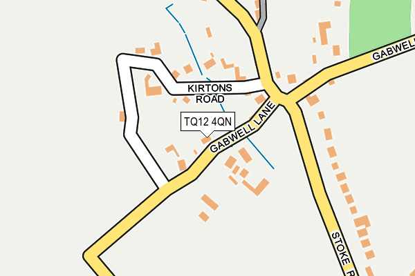TQ12 4QN map - OS OpenMap – Local (Ordnance Survey) TQ12 4QN map - OS OpenMap – Local (Ordnance Survey)