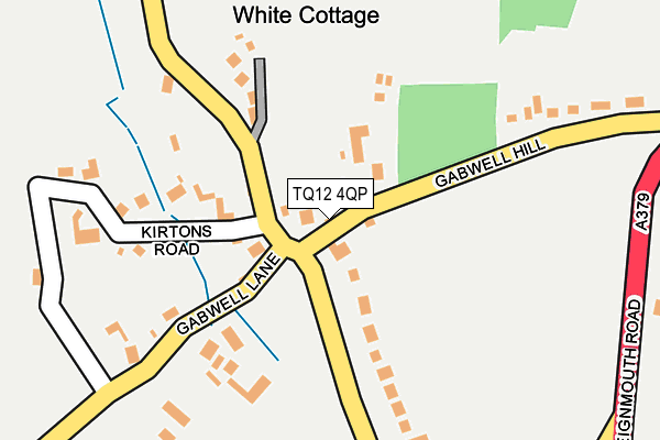 TQ12 4QP map - OS OpenMap – Local (Ordnance Survey) TQ12 4QP map - OS OpenMap – Local (Ordnance Survey)