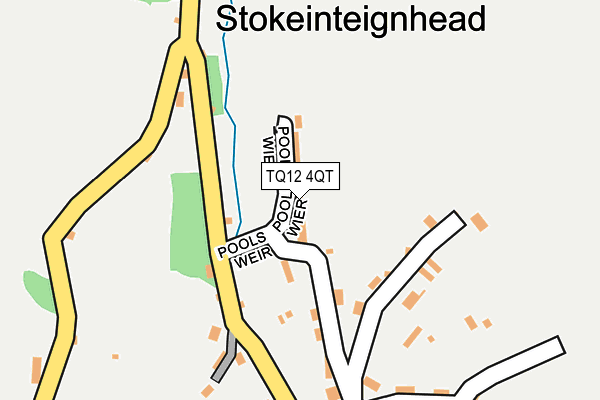 TQ12 4QT map - OS OpenMap – Local (Ordnance Survey) TQ12 4QT map - OS OpenMap – Local (Ordnance Survey)