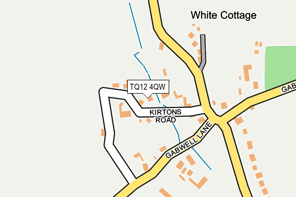 TQ12 4QW map - OS OpenMap – Local (Ordnance Survey)