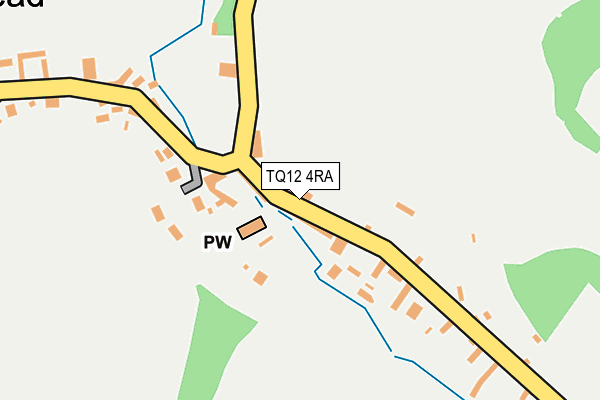 TQ12 4RA map - OS OpenMap – Local (Ordnance Survey) TQ12 4RA map - OS OpenMap – Local (Ordnance Survey)