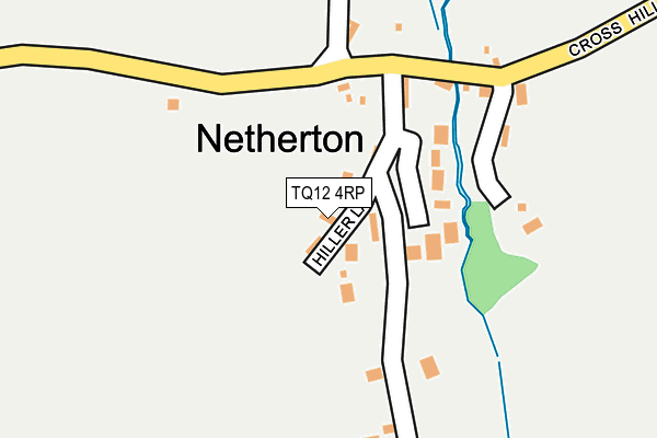 TQ12 4RP map - OS OpenMap – Local (Ordnance Survey)