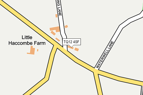 TQ12 4SF map - OS OpenMap – Local (Ordnance Survey) TQ12 4SF map - OS OpenMap – Local (Ordnance Survey)