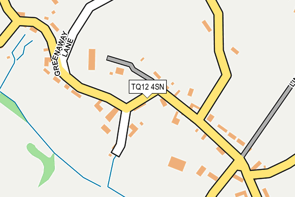 TQ12 4SN map - OS OpenMap – Local (Ordnance Survey) TQ12 4SN map - OS OpenMap – Local (Ordnance Survey)