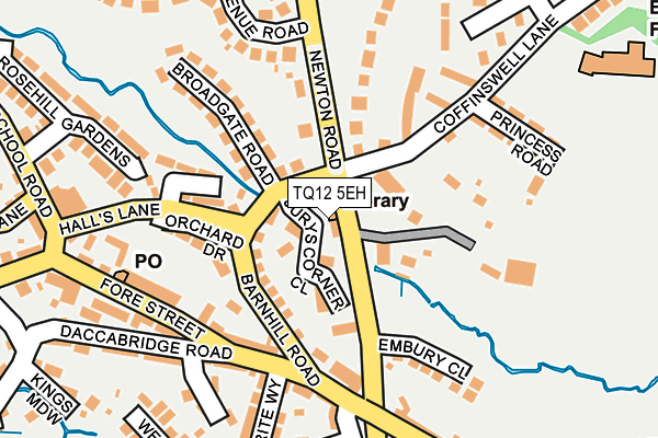 TQ12 5EH map - OS OpenMap – Local (Ordnance Survey) TQ12 5EH map - OS OpenMap – Local (Ordnance Survey)
