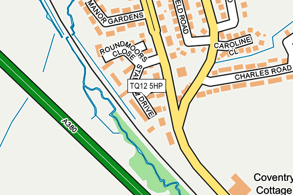 TQ12 5HP map - OS OpenMap – Local (Ordnance Survey) TQ12 5HP map - OS OpenMap – Local (Ordnance Survey)