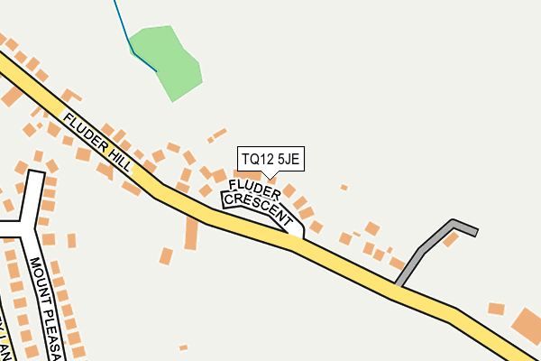 TQ12 5JE map - OS OpenMap – Local (Ordnance Survey)