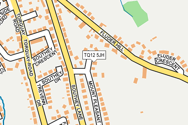 TQ12 5JH map - OS OpenMap – Local (Ordnance Survey) TQ12 5JH map - OS OpenMap – Local (Ordnance Survey)
