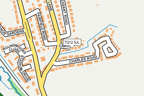 TQ12 5JL map - OS OpenMap – Local (Ordnance Survey) TQ12 5JL map - OS OpenMap – Local (Ordnance Survey)