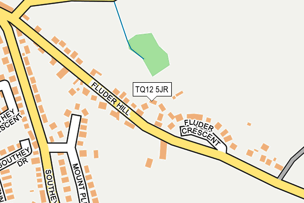 TQ12 5JR map - OS OpenMap – Local (Ordnance Survey) TQ12 5JR map - OS OpenMap – Local (Ordnance Survey)