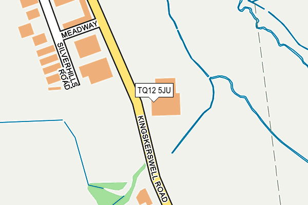 TQ12 5JU map - OS OpenMap – Local (Ordnance Survey) TQ12 5JU map - OS OpenMap – Local (Ordnance Survey)