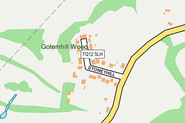 TQ12 5LH map - OS OpenMap – Local (Ordnance Survey) TQ12 5LH map - OS OpenMap – Local (Ordnance Survey)
