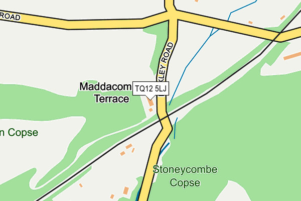 TQ12 5LJ map - OS OpenMap – Local (Ordnance Survey) TQ12 5LJ map - OS OpenMap – Local (Ordnance Survey)