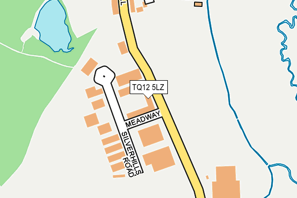 TQ12 5LZ map - OS OpenMap – Local (Ordnance Survey) TQ12 5LZ map - OS OpenMap – Local (Ordnance Survey)