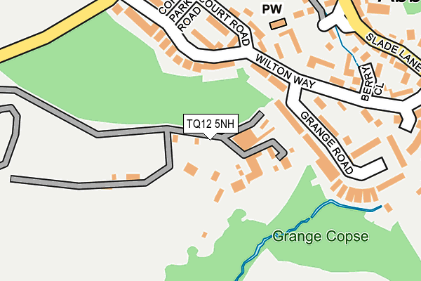 TQ12 5NH map - OS OpenMap – Local (Ordnance Survey) TQ12 5NH map - OS OpenMap – Local (Ordnance Survey)