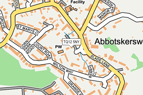 TQ12 5NY map - OS OpenMap – Local (Ordnance Survey)
