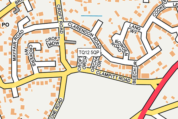 TQ12 5QP map - OS OpenMap – Local (Ordnance Survey) TQ12 5QP map - OS OpenMap – Local (Ordnance Survey)