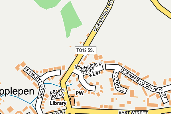 TQ12 5SJ map - OS OpenMap – Local (Ordnance Survey) TQ12 5SJ map - OS OpenMap – Local (Ordnance Survey)