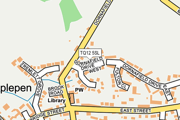 TQ12 5SL map - OS OpenMap – Local (Ordnance Survey) TQ12 5SL map - OS OpenMap – Local (Ordnance Survey)