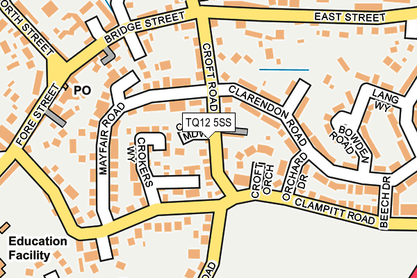TQ12 5SS map - OS OpenMap – Local (Ordnance Survey) TQ12 5SS map - OS OpenMap – Local (Ordnance Survey)