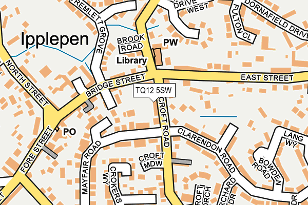 TQ12 5SW map - OS OpenMap – Local (Ordnance Survey) TQ12 5SW map - OS OpenMap – Local (Ordnance Survey)