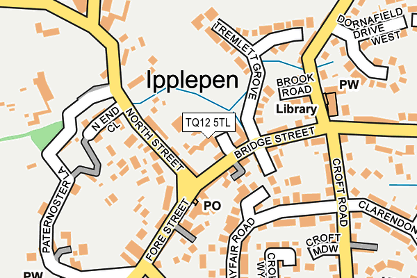 TQ12 5TL map - OS OpenMap – Local (Ordnance Survey) TQ12 5TL map - OS OpenMap – Local (Ordnance Survey)