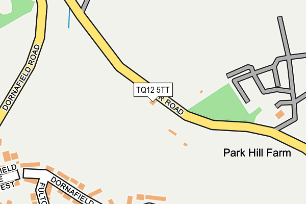 TQ12 5TT map - OS OpenMap – Local (Ordnance Survey) TQ12 5TT map - OS OpenMap – Local (Ordnance Survey)