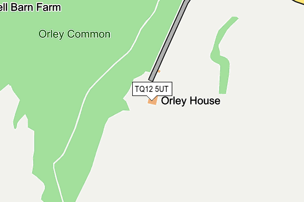 TQ12 5UT map - OS OpenMap – Local (Ordnance Survey)